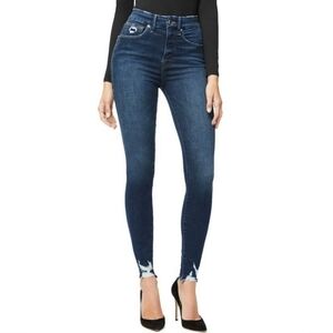 Good American Blue309 Good Waist Distressed Skinny Jeans 12/31